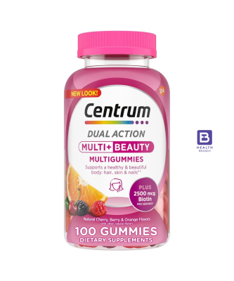 Centrum Multivitamin + Beauty for Women (Fruits Flavored) (100 Gummies)