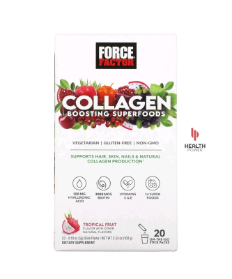 Collagen Boosting Superfoods (Tropical Fruit Flavored) (20 Stick Packs)
