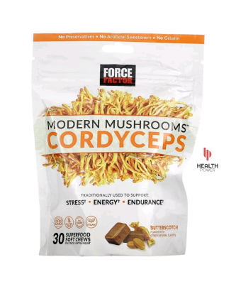 Cordyceps Mushroom (Butterscotch Flavored) (300 MG) (30 Soft Chews)