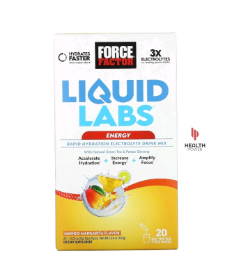 Liquid Labs Energy + Hydration (Mango Flavored) (20 Stick Packs)