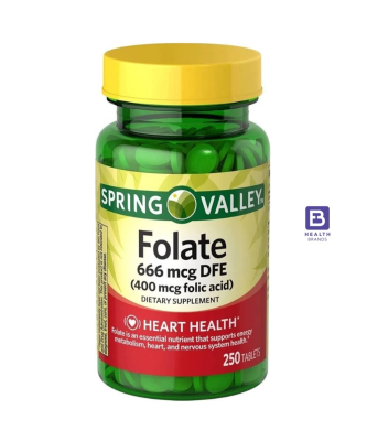 Folate (666 MCG DFE) (Folic Acid 400 MCG) (250 Tablets)