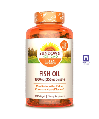 Fish Oil (1200 MG) Omega-3 (360 MG) (300 Softgels)
