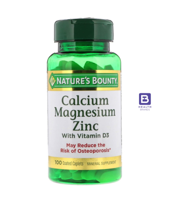 Calcium (1000 MG) + Magnesium (400 MG) + Zinc (25 MG) + Vitamin D3 (15 MCG) (100 Caplets)