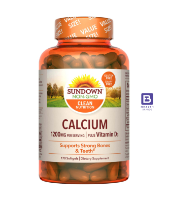 Calcium (1200 MG) + Vitamin D3 (25 MCG) (1000 IU) (170 Softgels)